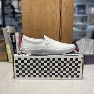 White Vans Skate Slip-On Shoe.  (Size 13)